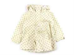 Lil Atelier wood ash floral rainwear with pants and jacket